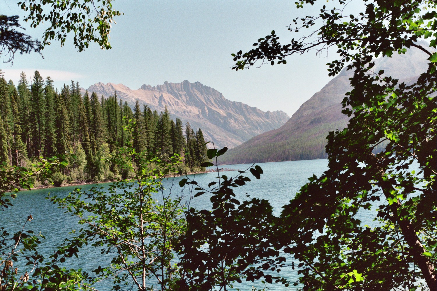 Kintla  Lake,  Long  Knife  Peak