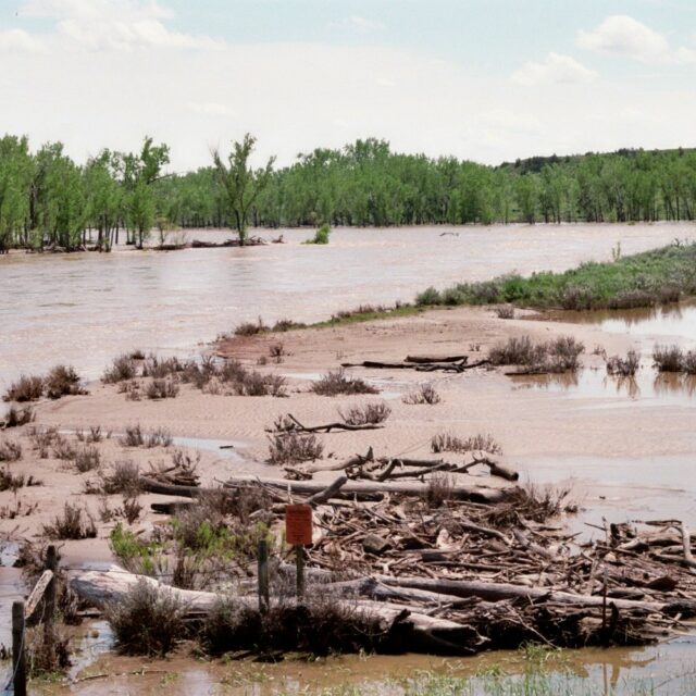 Musselshell  River At  Mosby