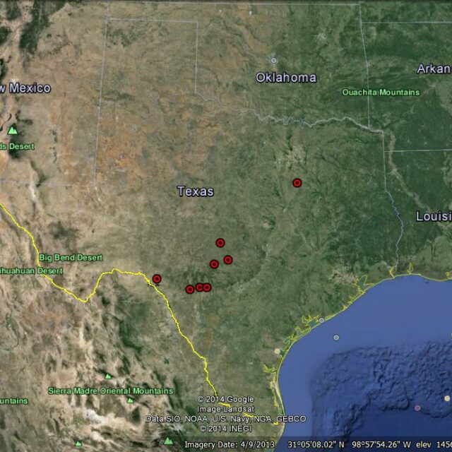 Texas Locations  Usgs